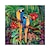 levne Motivy postav-velká ručně vyráběná africká žena malba ručně malovaná olejomalba nástěnné umění severský papoušek Afričanka plátno abstraktní malba nástěnné umění obrazy domácí výzdoba rolované plátno bez rámu