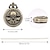 preiswerte TASCHENUHR-2. bronzene Totenkopf-Ritter-Taschenuhr mit Halskette, Vintage-Anhängerkette, römisches digitales rundes Zifferblatt, Halskette, Anhänger, Uhr, Herren-Geschenk