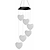 billiga Pathway Lights &amp; Lanterns-love heart wind chime lampa led solar lampor för färgbyte för utomhus balkong trädgård stig vardagsrum sovrum ljuskrona dekoration