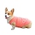 baratos Roupa para Cães-roupas de cachorro rosa colete de outono para cães de tamanho pequeno e médio, ursinho de pelúcia, primavera, proporção de calor espessada, regata, fadou bomei