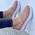 billiga Damsneakers-Dam Sneakers Loafers Plusstorlekar Plattform Loafers Alla hjärtans dag Dagligen Ensfärgat Sommar Kilklack Rundtå Ledigt Komfort Minimalism Flygande vävning Loafers Svart Vit Rodnande Rosa