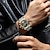 preiswerte Mechanische Uhren-Poedagar automatische mechanische Mann-Armbanduhr hohle Edelstahl-Herrenuhr wasserdicht leuchtende Datums-Herrenuhren
