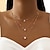 cheap Necklaces-Necklace Zircon Chrome Women&#039;s Fashion Sweet Classic Cool Wedding Geometric Necklace For Wedding Party