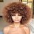 tanie Peruki najwyższej jakości-krótka peruka afro z grzywką dla czarnych kobiet afro perwersyjne kręcone peruki lata 70. premium syntetyczna duża peruka afro