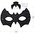 abordables Accessoires-Masque pour les yeux de chauve-souris costume de super-héros halloween masques de chauve-souris noirs habiller accessoires de costume pour adultes enfants