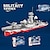 abordables Jouets de Construction-Compatible avec le porte-avions militaire destroyer petite particule puzzle assemblage jouet pour enfants bloc de construction boîte-cadeau