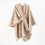 cheap Wearable Blanket-Solid Color Imitation Cashmere Big Slit Shawl Wearable Blanket