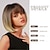 cheap Synthetic Trendy Wigs-Blonde Bob Wig with Bangs - 12&#039;&#039; Short Blonde Wig for Women Natural Look Color Wigs with Bangs Super Soft and Easy to Wear Straight Bob Wig Synthetic Wig for Daily Halloween