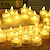 cheap Decorative Lights-4/12/24pcs Halloween LED Electronic Candle Light Battery Powered Ghost Festival Decoration Night Light Christmas New Year Wedding Party Home Decoration Lighting