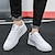 cheap Men&#039;s Sneakers-Men&#039;s Sneakers Leather Shoes Skate Shoes White Shoes Casual British Preppy Daily Leather Breathable Comfortable Slip Resistant Lace-up White / Green White Spring Fall