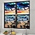 economico Adesivi murali-Pellicole per vetri colorate con pellicola per vetri retro torre al tramonto. Pellicole per vetri elettrostatici in pvc