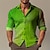 رخيصةأون قمصان الجرافيك للرجال-رجالي قميص 3D طباعة طوي أرجواني أخضر الأماكن المفتوحة شارع كم طويل طباعة ملابس موضة أناقة الشارع مصمم كاجوال