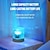 cheap Table Lamps-LED Water Ripple Ambient Night Light USB Rechargeable Rotating Projection RGB Crystal Table Lamp With Remote Control Dimmable Color Change For The Bedroom Bedside Playroom Children&#039;s Gifts