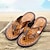cheap Men&#039;s Slippers &amp; Flip-Flops-Men&#039;s Slippers &amp; Flip-Flops Flip-Flops Beach Slippers Beach Home Beach PVC Breathable Loafer Yellow Brown Summer