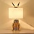 abordables lampe de chevet-lampe de table moderne led lapin doré lampe de table avec ampoule e27 chambre luminaires de chevet pour salon salle à manger bureau bureau lumières 110-240v
