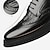 abordables Oxfords Homme-Homme Oxfords Chaussures derby Chaussures Bullock Chaussures habillées Chaussures bout d&#039;aile Rétro Vintage Entreprise Gentilhomme britannique Mariage Soirée &amp; Evénement Cuir Confortable