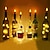 abordables Guirlandes Lumineuses LED-2m 20leds bougie bouteille de vin guirlande lumineuse bouteille de vin flamme liège lampe bricolage fête mariage saint valentin guirlande