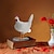 お買い得  装飾ライト-面白いデスクトップ装飾鶏ランプ、剥製鶏卵ランプ、リアルな樹脂 3D LED 鶏卵ラムランプ、ノベルティクリエイティブ鶏彫刻テーブルランプ