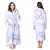 billige bærbar badekåbe-pyjamas med hætte i fuld størrelse i ensfarvet