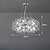 economico Lampadari-moderni lampadari di cristallo fuochi d&#039;artificio, 12/20/28/40-light illuminazione a sospensione cromata plafoniere per sala da pranzo, cucina, soggiorno, camera da letto 110-240v