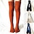 cheap Socks-Women&#039;s Stockings Home Daily Solid Color Polyester Knit Casual Warm Casual / Daily 1 Pair