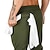 voordelige Joggingbroek-Voor heren Joggingbroeken Broek Zak Trekkoord Effen Comfort Ademend Buiten Dagelijks Uitgaan Modieus Casual Zwart Leger Groen