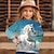 tanie dziewczęce bluzy z kapturem 3D-Dla dziewczynek 3D Graficzny Zwierzę Konik Bluzy Długi rękaw Druk 3D Lato Jesień Moda Moda miejska Godny podziwu Poliester Dzieci 3-12 lat Na zewnątrz Codzienny Regularny