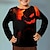 olcso fiú 3D-s pólók-Mindszentek napja Fiú 3D Tök Póló Hosszú ujj 3D nyomtatás Ősz Tél Sportok Divat Utcai sikk Poliészter Gyerekek 3-12 év Szabadtéri Halloween Hétköznapi Normál