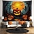 abordables halloween tentures murales-Décorations d&#039;Halloween tapisserie jack o lantern citrouille décor art mural grande tapisserie suspendue décor mural photographie toile de fond couverture rideau maison chambre salon chauve-souris