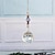 abordables Attrapeurs de rêves-1 pc capteur de soleil en cristal, fenêtre prisme boule arc-en-ciel fabricant pendentif suspendu pour la maison jardin cour chambre balcon patio décor