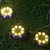 abordables Éclairages pour allées-4 pièces 1 pc 1 W Eclairage solaire LED Lumières et lanternes de chemin Solaire Imperméable Décorative Plusieurs Couleurs 1.2 V Eclairage Extérieur Piscine Cour 4+8 Perles LED Noël Nouvel An