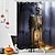 baratos Cortinas de chuveiro de Halloween-cortina de chuveiro de terror de halloween com ganchos decoração de banheiro de halloween cortina de chuveiro de tecido à prova dwaterproof água conjunto com 12 pacote de ganchos de plástico