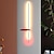 זול פמוטי קיר-מנורת קיר ארוכה 23&quot;/35&quot; מודרנית רקע led מנורת קיר סלון חדר שינה ליד המיטה, מתכת מנורת קיר מקורה מדליקה פמוט ac220v ac110v