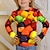 Недорогие 3d футболки для девочек-Девочки 3D Графика Футболка Длинный рукав 3D печать Осень Зима Активный Мода Симпатичные Стиль Полиэстер Дети 3-12 лет на открытом воздухе Повседневные Стандартный