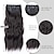 Недорогие Накладки на клипсах-4шт темно-каштановые наращивание волос 20 дюймов зажим в наращивании волос длинные вьющиеся синтетические наращивание волос зажим в человеческих волосах толстые брюнетки наращивание волос