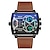 preiswerte Digitaluhr-SANDA Herren Digitaluhr Modisch Lässige Uhr Armbanduhr Schockresistent leuchtend Wecker Countdown WASSERDICHT Kieselgel Lederband Beobachten