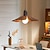abordables Éclairages pour îlot-Lampe à suspension LED en tissu de bois, lampe suspendue pour loft, hauteur réglable, lampe suspendue pour chambre à coucher, bar, café, table de bureau, lampes suspendues 110-240v