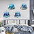 cheap Wall Stickers-4PCS Underwater World Submarine False Window Sticker Bedroom Bedside Children&#039;s Room Crystal Hard Plate Decoration Wall Decal Ocean World 3D Window Submarine Home Decoration Wall Decal Christmas