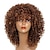 preiswerte Trendige synthetische Perücken-Blonde lockige Afro-Perücken für schwarze Frauen, Ombre-blonde Afro-70er-Jahre-Perücken für Frauen, 70er-Jahre-verworrene lockige Perücken, braune gemischte Blondine