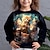 voordelige 3D hoodies en sweatshirts voor meisjes-Voor meisjes 3D Grafisch dier Kat Sweatshirt Lange mouw 3D-afdrukken Zomer Herfst Modieus Streetwear Aanbiddelijk Polyester Kinderen 3-12 jaar Buiten Casual Dagelijks Normale pasvorm