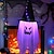 cheap Halloween Lights-Halloween Decorations Flying Witch Hats Ghost Hanging LED Lights Bar Halloween Party Supplies Dress Up Glowing Wizard Ghost Lamp