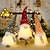 economico Luci decorative-Nano Peluche Gnomo di Natale Accensione / Spegnimento Natale Capodanno Batterie AAA alimentate 1 pc
