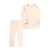 abordables Ensembles pour filles-Ensemble sweat à capuche et pantalon de survêtement Ensemble 2 Pièces Bébé Fille Couleur unie Col ras du cou manche longue Sportif Extérieur 3-7 ans Automne Champagne