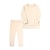 preiswerte Sets-2 Stück Baby Mädchen Feste Farbe Rundhalsausschnitt Set aus Kapuzenpullover und Jogginghose einstellen Langarm Sport Outdoor 3-7 Jahre Herbst Champagner Rosa Blau