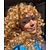 tanie Peruki syntetyczne modne-długie kręcone faliste blond peruki dla kobiet przedziałek z boku naturalnie wyglądający cosplay peruka z włókna syntetycznego odporne na ciepło wymiana peruka halloween na imprezę cosplay peruki
