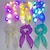 abordables Jouets Lumineux-9 pièces illuminent votre look avec cet élastique à cheveux scintillant à nœud papillon fluo !