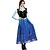 billiga Kvinnors kostymer-Snödrottning Frostig Sagolikt Prinsessa Anna Blommaflickaklänning Temafestdräkt Tyllklänningar Cosplay Halloween for Dam Vuxna Jul Halloween Karnival
