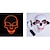 levne Osvětlení rekvizit na Halloween-Lebka Maska Přepínání režimů předvečer Všech svatých Baterie AA napájeny 1ks