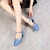 abordables Zapatos de salón y de baile moderno-Mujer Salón Zapatos de Baile Moderno Profesional Sencillo Talón grueso Punta cerrada Hebilla Adulto Azul