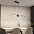 billiga Linjedesign-led taklampa linjär tak taklampa för vardagsrum ljuskrona för restaurang dimbar med fjärrkontroll hängande armatur för kontor diskbänkslampa 110-240v